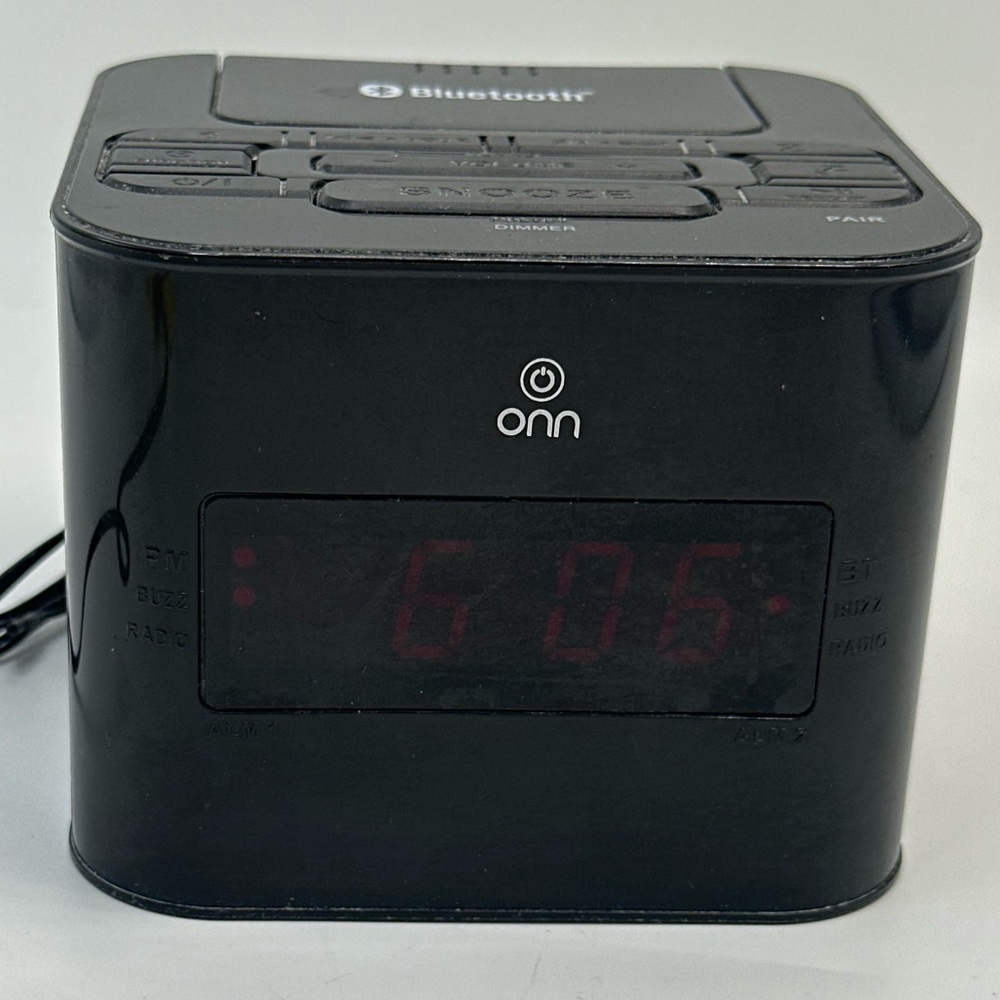 onn bluetooth Clock radio